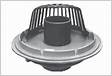 Smith 1070-CI 15.25 Cast Iron Roof Drain with Cast Iron Dome